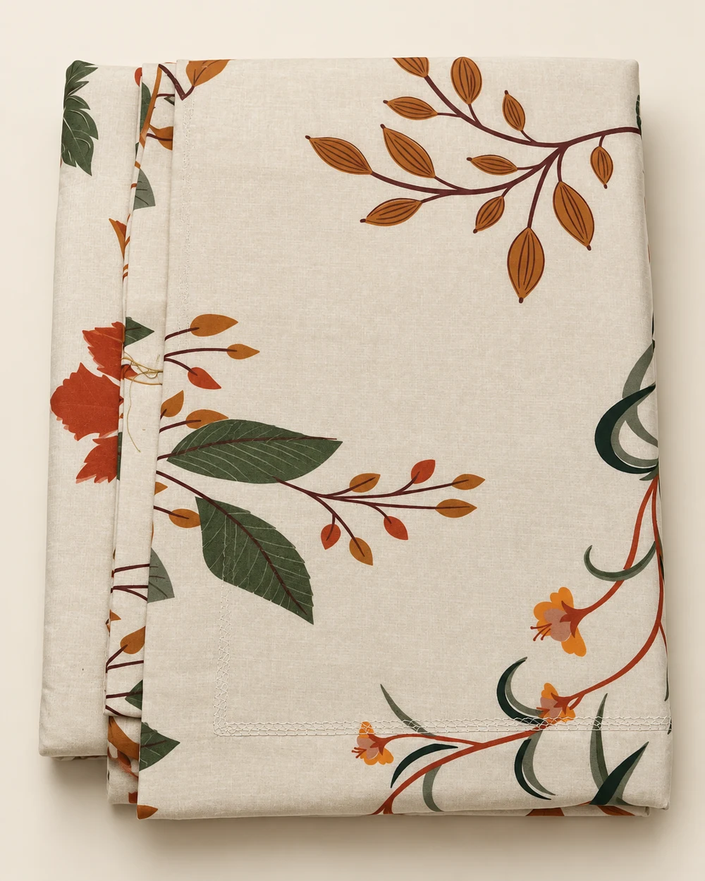 Rust Botanical king-size bedsheet